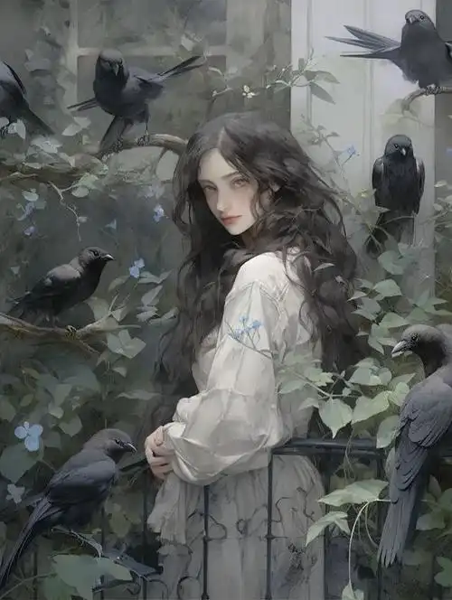 画廊画面二，雪原上的旧站台